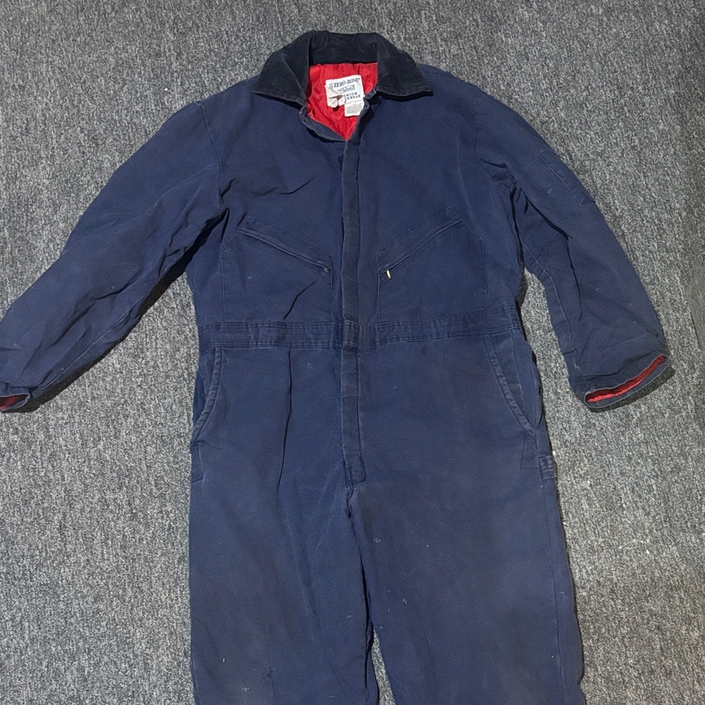 Wall’s Men’s Zero-Zone Insulated Coveralls Size XL Good Used Condition